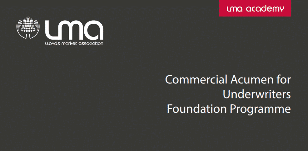 Commercial Acumen for Underwriters programme