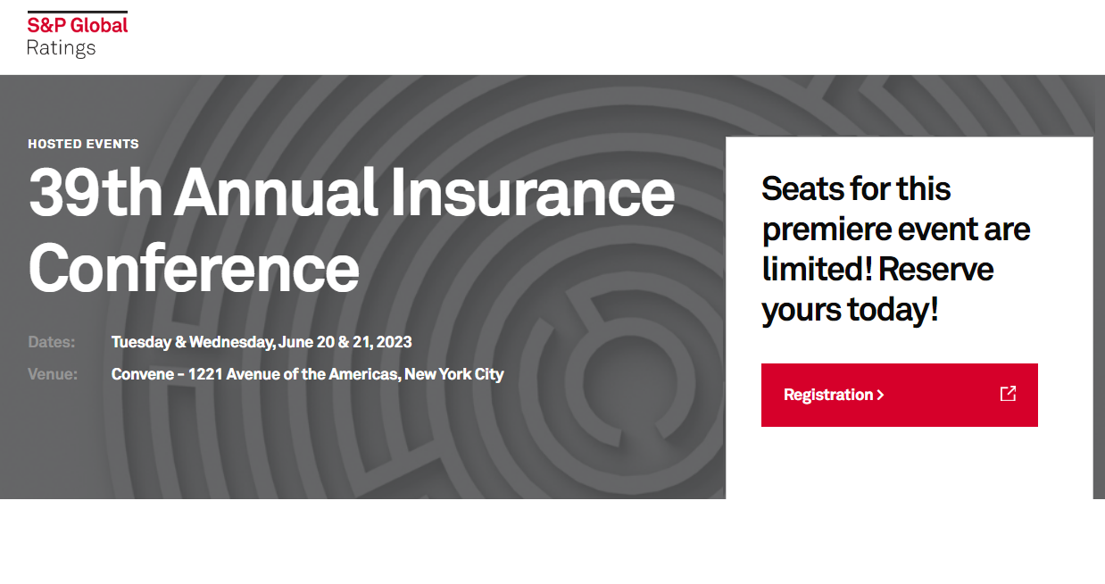 S&P Global Ratings Annual Insurance Conference 2023