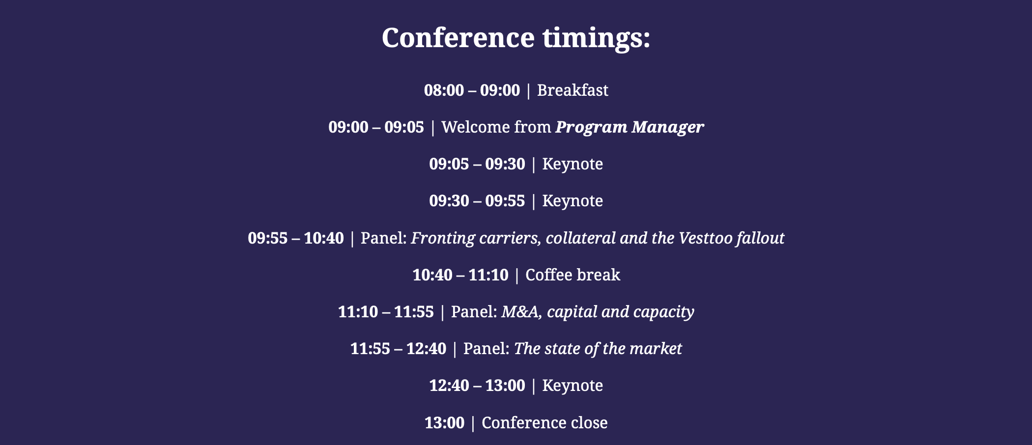 Program Manager Conference & Awards 2024