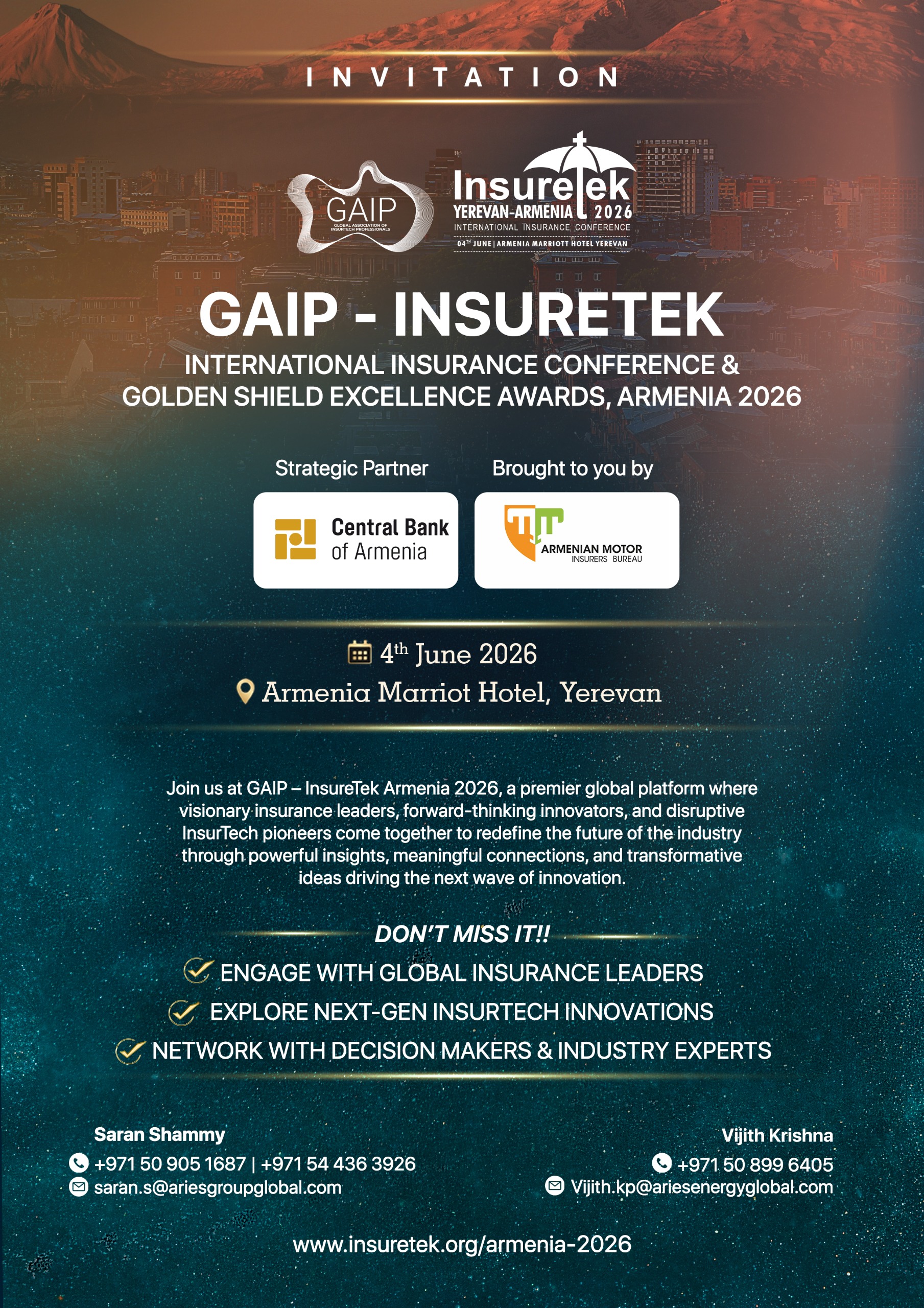 GAIP – InsureTek International Conference 2026 - Armenia GAIP – InsureTek International Conference 2026 - Armenia
