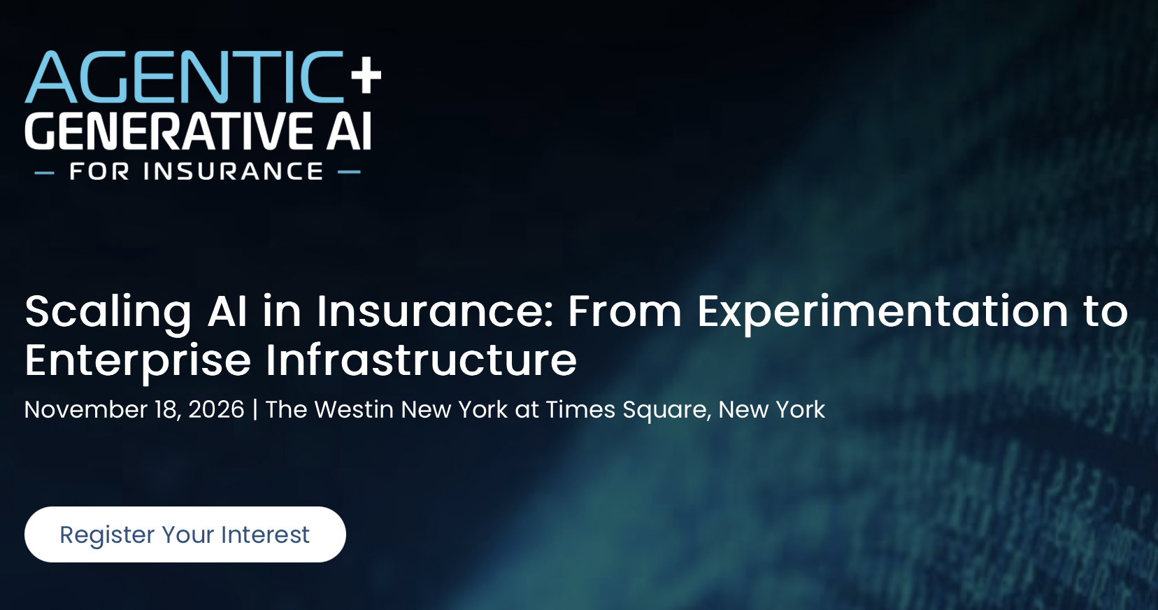 Agentic and Generative AI For Insurance USA 2026 Agentic and Generative AI For Insurance USA 2026