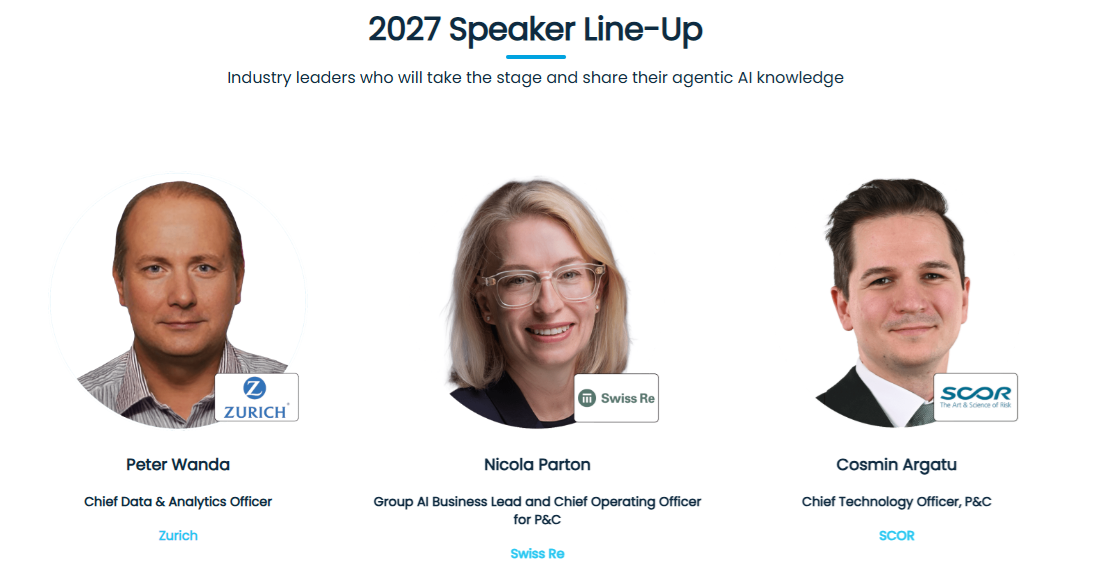 Agentic & Generative AI for Insurance Europe 2027 Agentic & Generative AI for Insurance Europe 2027